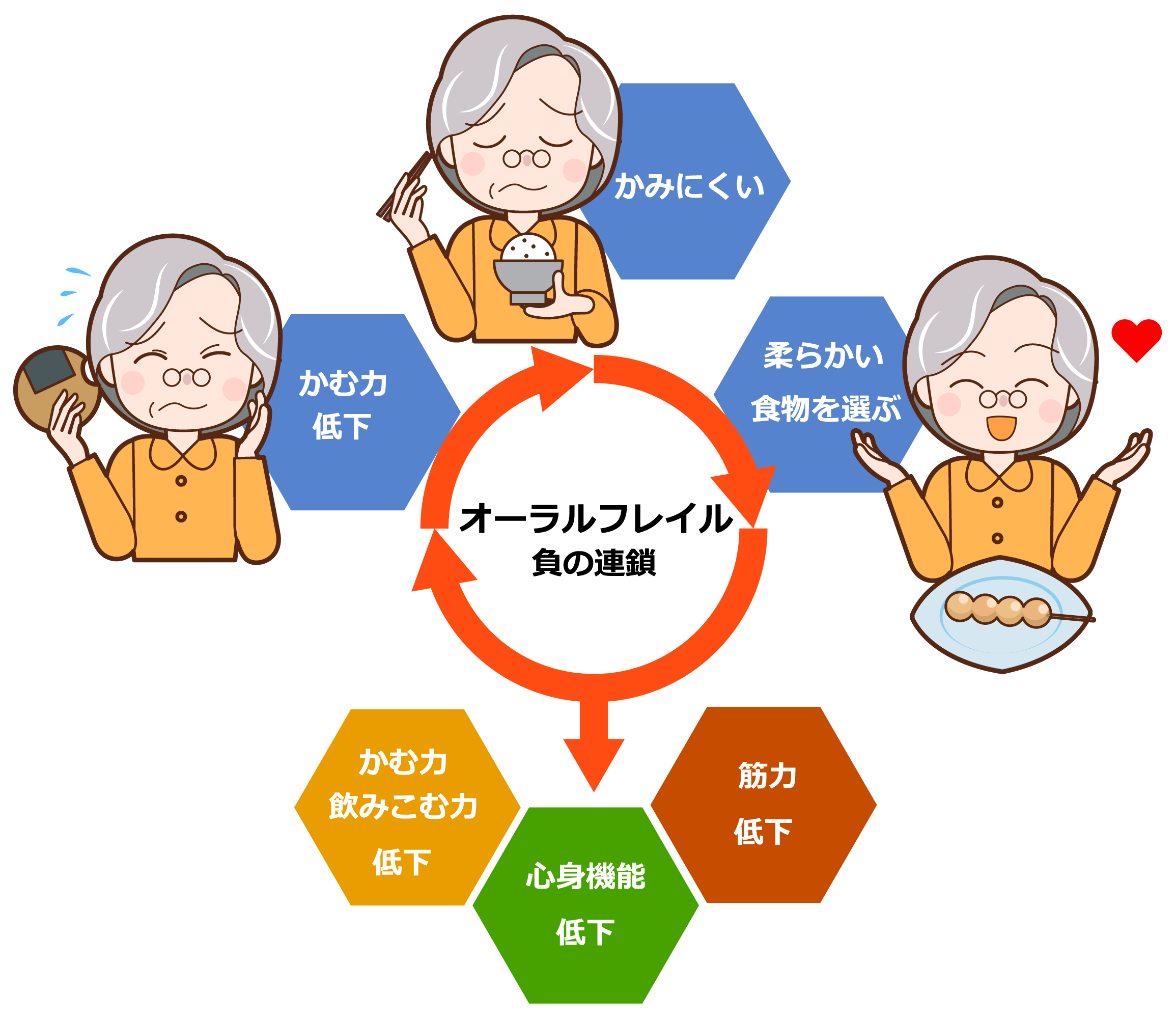 オーラルフレイル負の連鎖