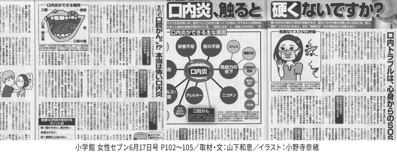 掲載記事_口内炎、触ると硬くないですか